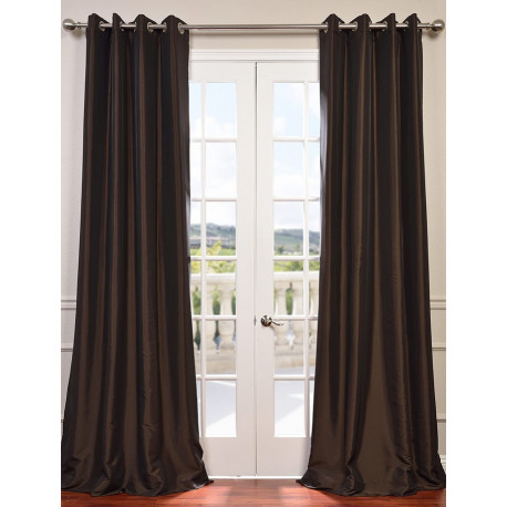 Java Grommet Blackout Faux Silk Taffeta Curtain