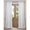 Eggshell Grommet Blackout Faux Silk Taffeta Curtain