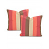 Picante stripe Printed Cotton Cushion Cover (Pair)