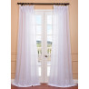 Signature Double Layered White Sheer Curtain