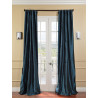 Mediterranean Faux Solid Taffeta Curtain