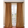 Signature Amber Gold Double Wide Velvet Blackout Pole Pocket Curtain