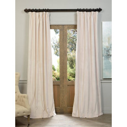 Signature Ivory Blackout Velvet Curtain