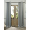 Neutral Grey Grommet Blackout Curtain