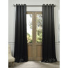 Jet Black Grommet Blackout Curtain