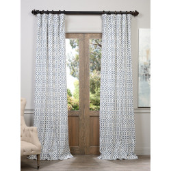 Nairobi Denim Printed Cotton Curtain