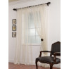 Signature Havannah Natural Striped Linen & Voile Weaved Sheer Curtain