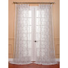 Florentina Silver Embroidered Sheer Curtain