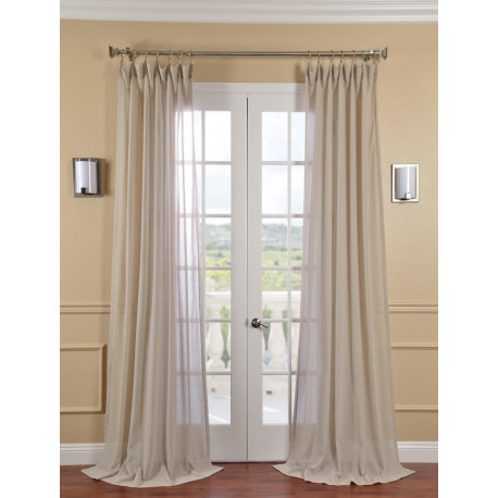 Tumbleweed Faux Linen Sheer Curtain