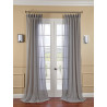 Nickel Faux Linen Sheer Curtain