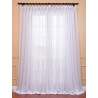 Signature Double Layered & Double Wide White Sheer Curtain