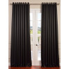 Jet Black Grommet Doublewide Blackout Curtain