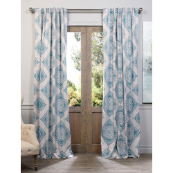 Henna Teal Blackout Curtain