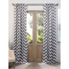 Fez Grey & Tan Blackout Curtain