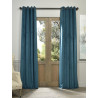 Signature Everglade Teal Grommet Blackout Velvet Curtain