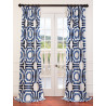 Mecca Blue Printed Cotton Curtain