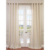 Sand Faux Linen Grommet Semi Sheer Curtain