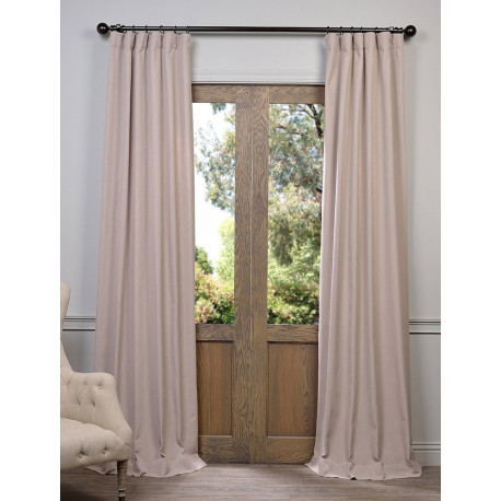 Latte Heavy Faux Linen Curtain