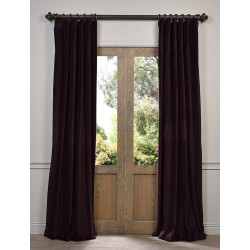 Espresso Caponata Cotton Velvet Curtain