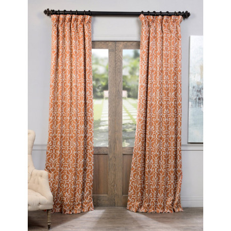 Nouveau Rust Blackout Curtain