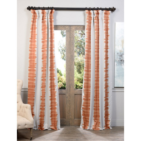 Flambe Orange Blackout Curtain