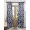 Flora Navy Blackout Curtain