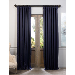 Navy Blue Doublewide Blackout Curtain