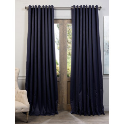 Navy Blue Grommet Doublewide Blackout Curtain