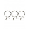 Metal Curtain Rings For 1 1/2 Diameter Metal Curtain Rods - PKG of 14