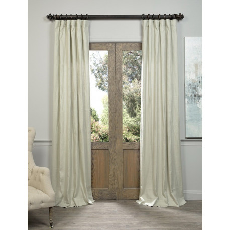 Khaki French Linen Curtain