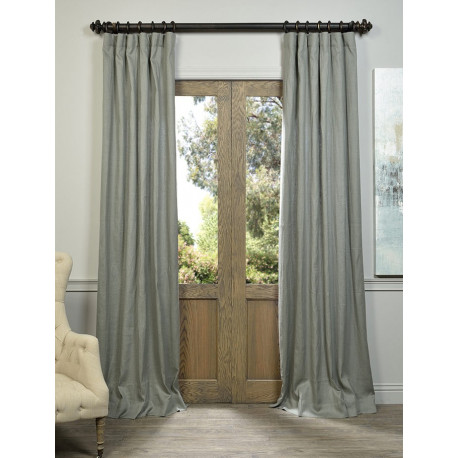 Grey French Linen Curtain