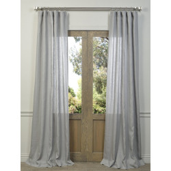 Signature Grey Linen Sheer Curtain