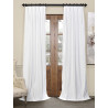 Signature Off White Pleated Blackout Velvet Curtain