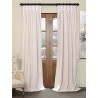 Signature Ivory Pleated Blackout Velvet Curtain