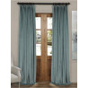 Signature Aqua Mist Doublewide Blackout Velvet Curtain