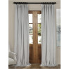 Signature Reflection Grey Doublewide Blackout Velvet Curtain