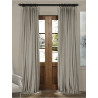 Signature Cool Beige Doublewide Blackout Velvet Curtain