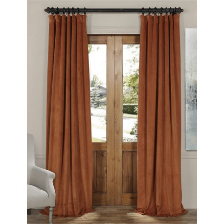 Signature Rusty Gate Blackout Velvet Curtain